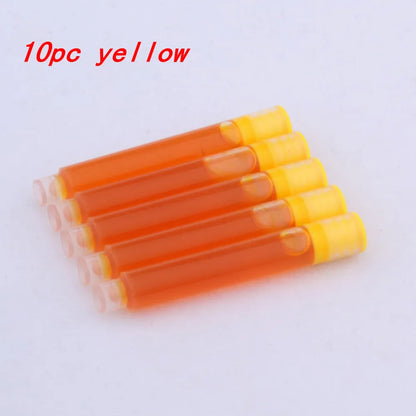 10pc 3.4mm Fountain Pen Ink refill Converter Pump Cartridges Pen ink BLUE color School Office Writing Supplies