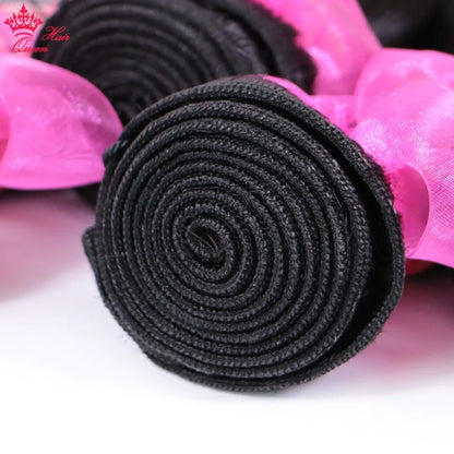 Queen Hair Raw Hair Body Wave 100% Human Hair Unprocessed Raw Hair Bundles Weave Extensions Brazilian Hair Natural Color