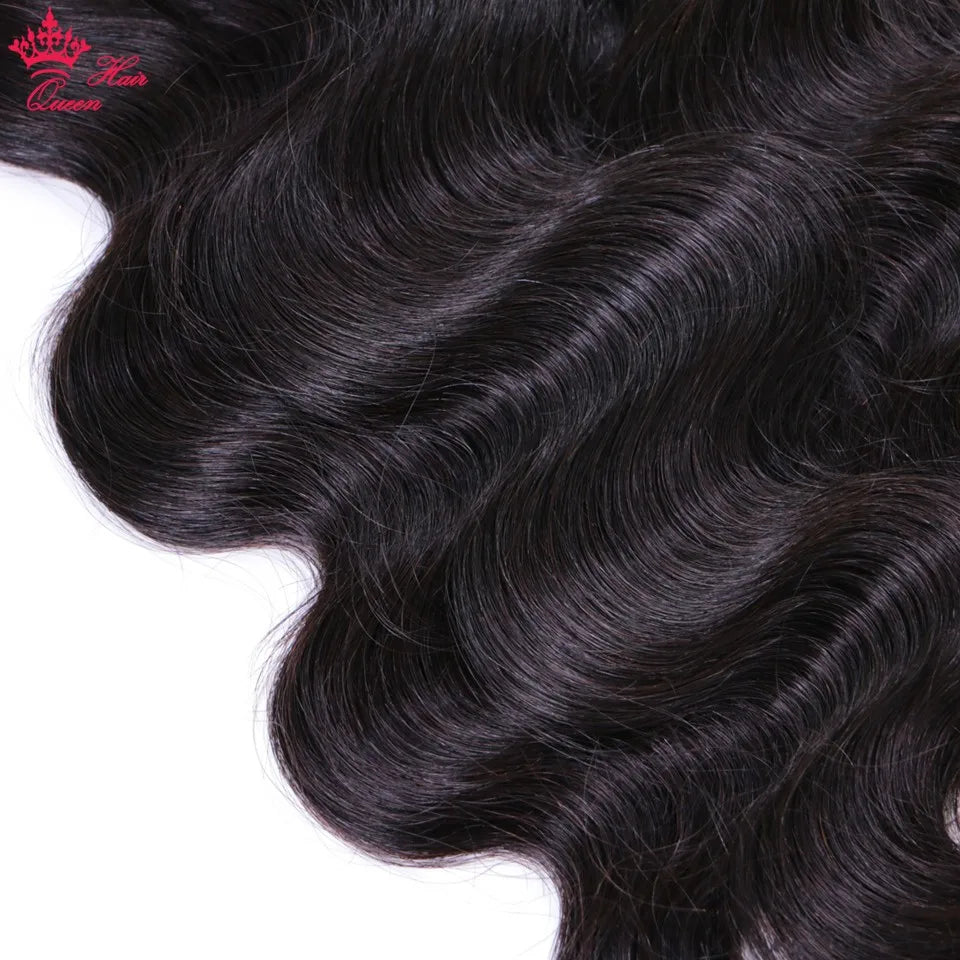 Queen Hair Raw Hair Body Wave 100% Human Hair Unprocessed Raw Hair Bundles Weave Extensions Brazilian Hair Natural Color