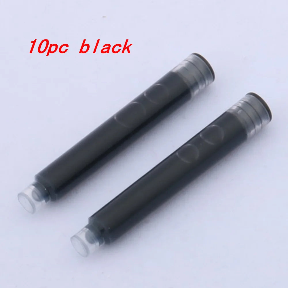10pc 3.4mm Fountain Pen Ink refill Converter Pump Cartridges Pen ink BLUE color School Office Writing Supplies