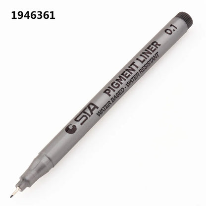 Waterproof STA Art Markers brush pen office  student School Painting Line Drawing Black fine sketch Pens art supplies
