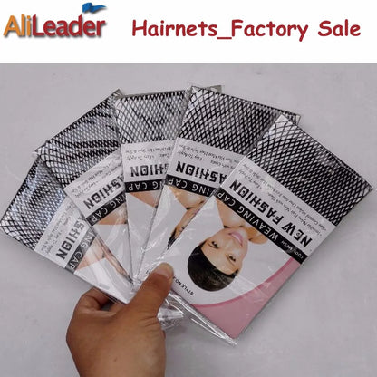 1/2/5Pcs Nylon Hair Net Good Quality Wig Hair Nets With Elastic New Fashion Hairnet Mesh Wig Caps For Women Open Ended Wig Cap