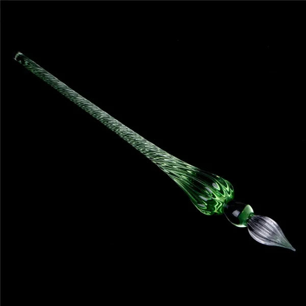 1 Pc Glass Drip Fountain Pen Vintage Glass Dip Dipping Pen Signature Filling Ink Fountain Pens With Gift Box New