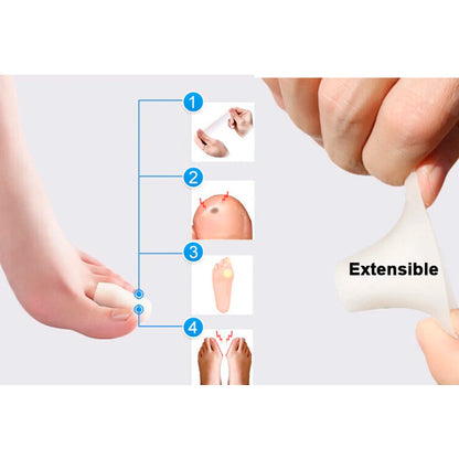 8Pcs Women Silicone Gel Tube Finger Toe Protectors Blister Protect Foot Feet Pain Relief Feet Care Feet Care Product C477