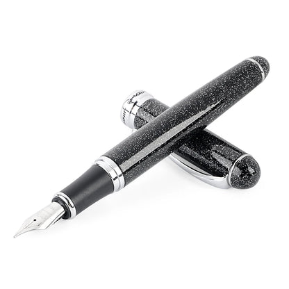 Luxury Brand Jinhao X750 Silver Stainless Steel Fountain Pen Medium 18KGP Nib School Office Supply Ink Pens Gift Stationery