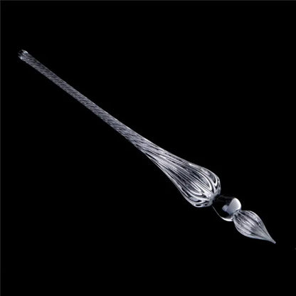1 Pc Glass Drip Fountain Pen Vintage Glass Dip Dipping Pen Signature Filling Ink Fountain Pens With Gift Box New