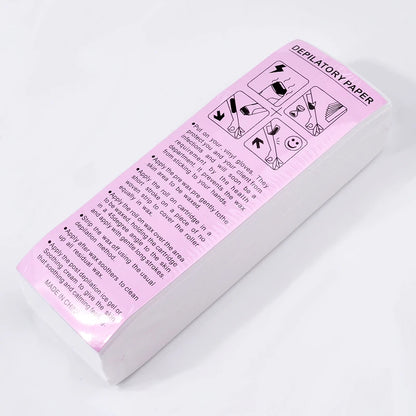 100pcs Removal Nonwoven Body Cloth Hair Remove Wax Paper Rolls High Quality Hair Removal Epilator Wax Strip Paper