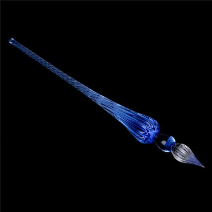 1 Pc Glass Drip Fountain Pen Vintage Glass Dip Dipping Pen Signature Filling Ink Fountain Pens With Gift Box New