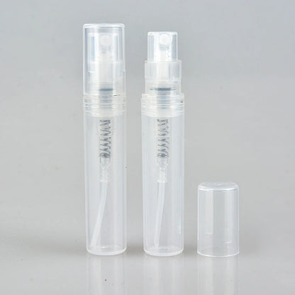 100pcs/lot 2ml 3ml 4ml 5ml Small Round Plastic Containers Perfume Bottles Atomizer Empty Cosmetic Containers For Sample