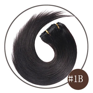 Doreen Full Head Brazilian Machine Remy Clip in Hair Extensions Human Hair 100% Real Natural Hairpiece Clips On 120G 14 To 22