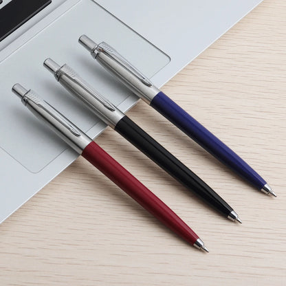 2/6/10/PCS GENKKY Ballpoint Pen Metal Materiall Press Style Ball Pens For School Office Writing Point 0.7mm Ink Color Black Blue