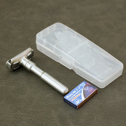 Safety Razor Straight razor For Men Adjustable  Close Shaving Classic Double Edge Razor Blades knife replacement shaving set