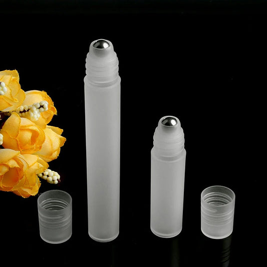 5ml/10ml Empty Perfume Roll Roller Ball Bottle On Plastic Stainless Steel Liquids Oil Container Refillable Bottles Holders New