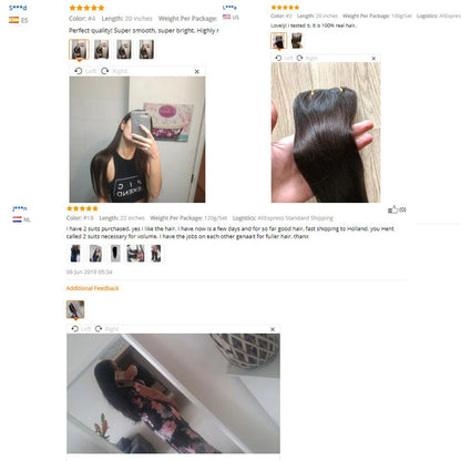 Doreen Full Head Brazilian Machine Remy Clip in Hair Extensions Human Hair 100% Real Natural Hairpiece Clips On 120G 14 To 22