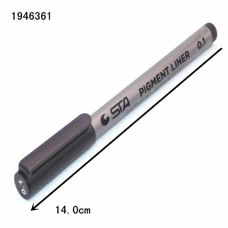 Waterproof STA Art Markers brush pen office  student School Painting Line Drawing Black fine sketch Pens art supplies