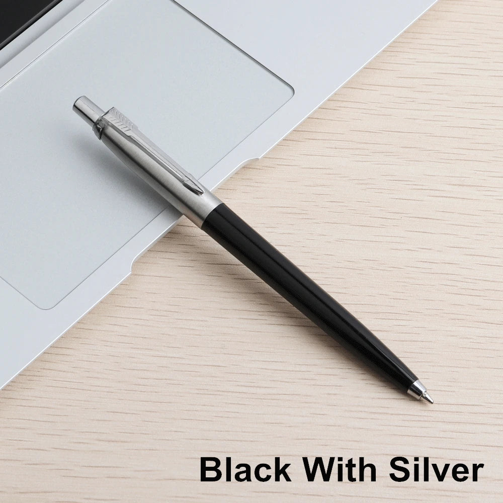 2/6/10/PCS GENKKY Ballpoint Pen Metal Materiall Press Style Ball Pens For School Office Writing Point 0.7mm Ink Color Black Blue