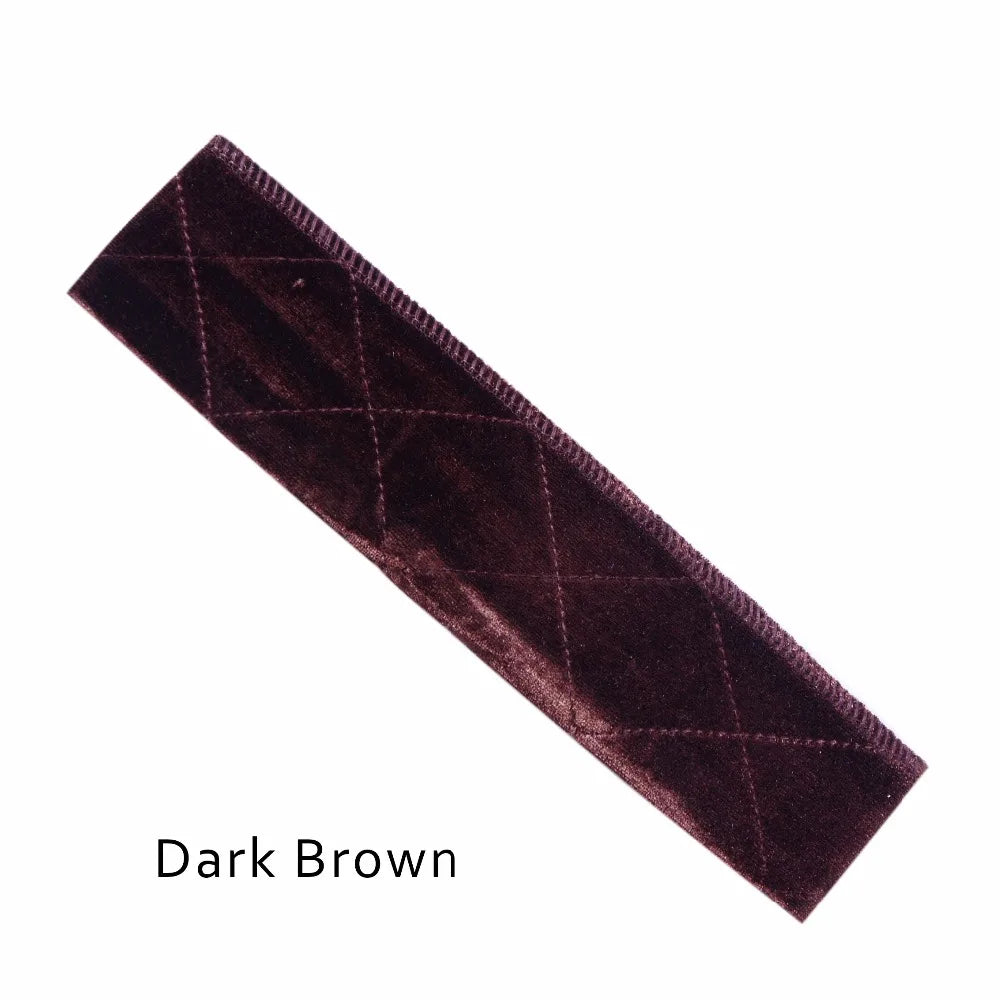 Flexible Velvet Wig Grip Scarf Comfort Head Band Adjustable Fastern Wig Beige , Dark Brown ,Brown, Black