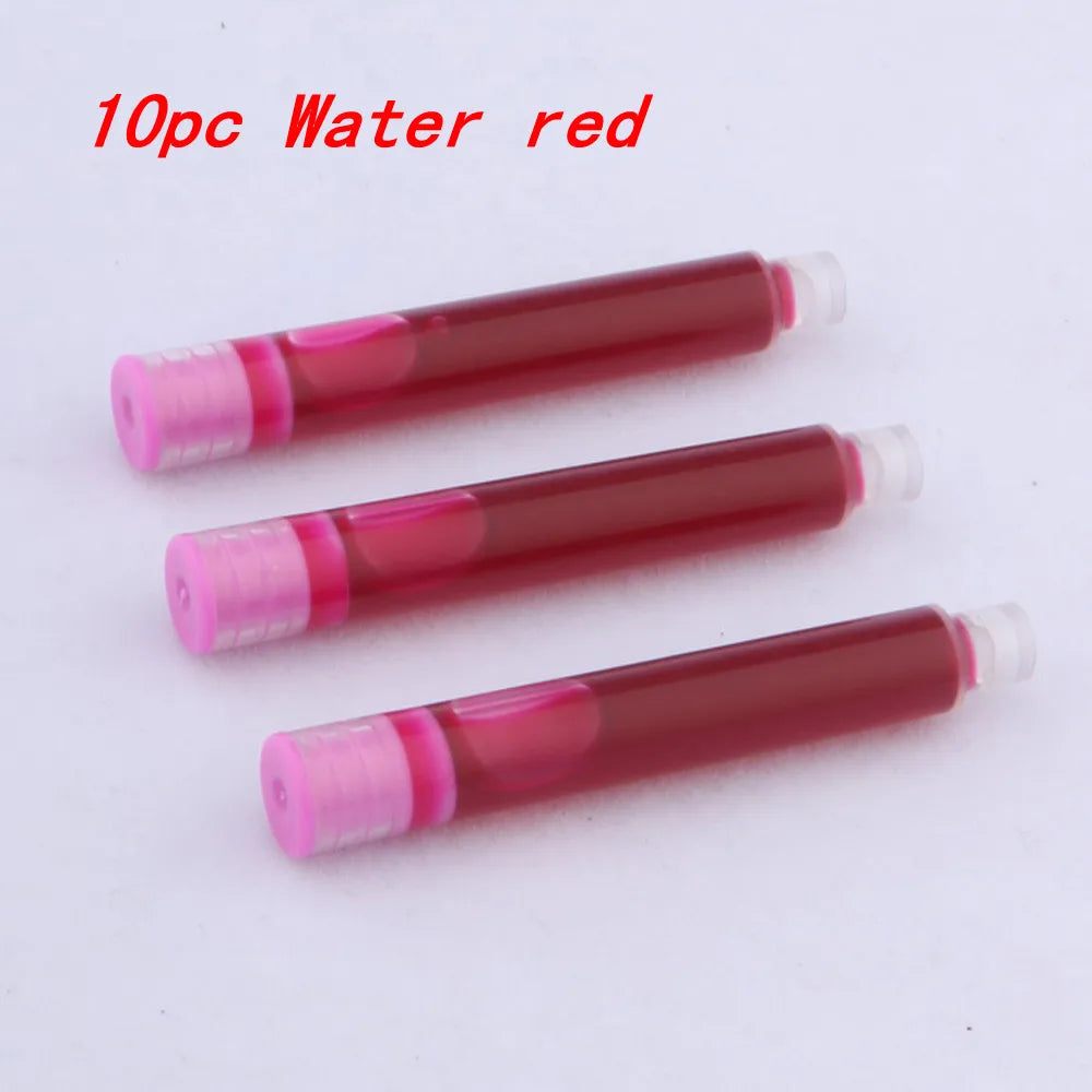 10pc 3.4mm Fountain Pen Ink refill Converter Pump Cartridges Pen ink BLUE color School Office Writing Supplies