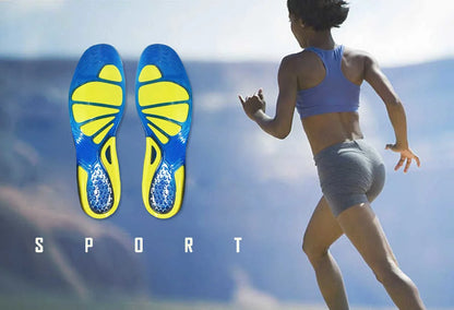 Silicon Gel Insoles Foot Care For Plantar Fasciitis Heel Spur Running Sport Insoles Shock Absorption Pads Arch Orthopedic Insole
