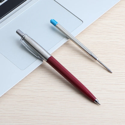 2/6/10/PCS GENKKY Ballpoint Pen Metal Materiall Press Style Ball Pens For School Office Writing Point 0.7mm Ink Color Black Blue