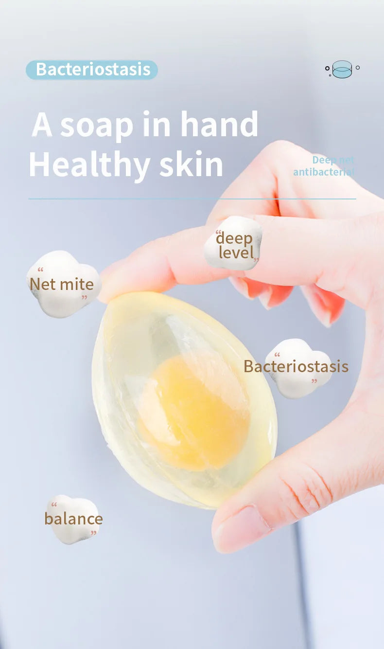 Natural Collagen Egg Soap 80g Wholesale Collagen Bath Soap Bar Cleaning Hydrating Moisturizing Soap