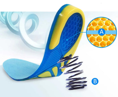 Silicon Gel Insoles Foot Care For Plantar Fasciitis Heel Spur Running Sport Insoles Shock Absorption Pads Arch Orthopedic Insole