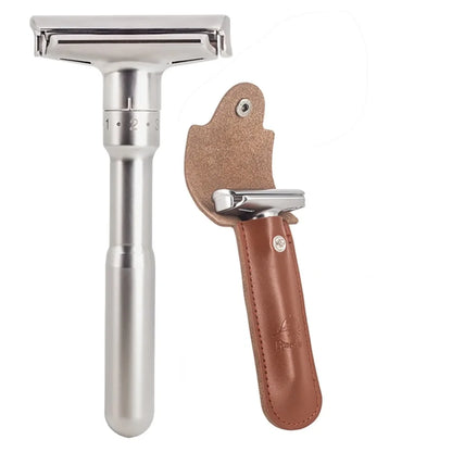 Safety Razor Straight razor For Men Adjustable  Close Shaving Classic Double Edge Razor Blades knife replacement shaving set