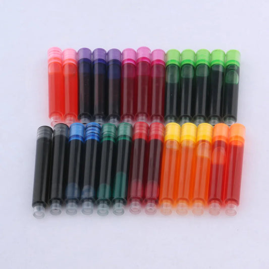 10pc 3.4mm Fountain Pen Ink refill Converter Pump Cartridges Pen ink BLUE color School Office Writing Supplies