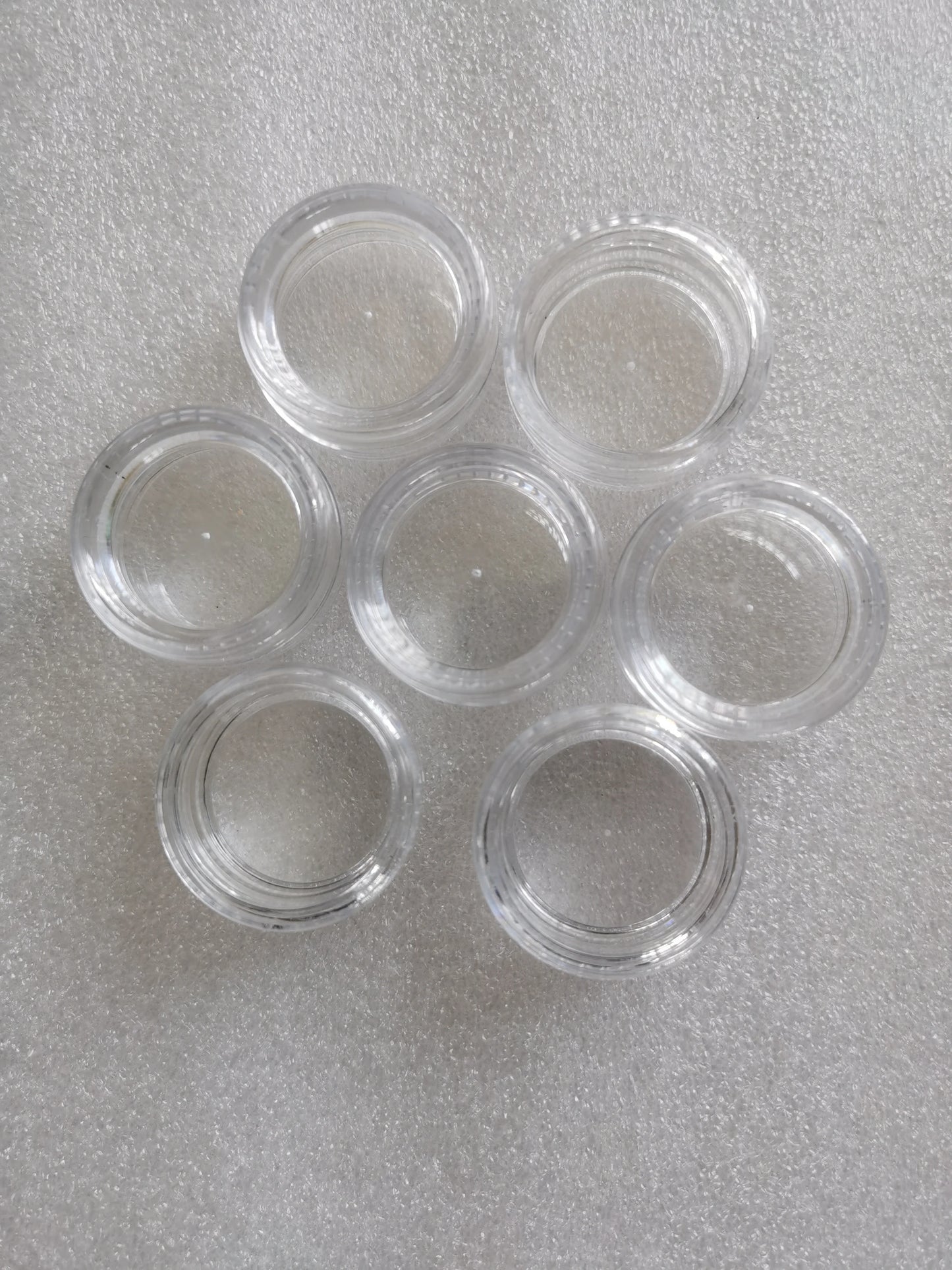 100PCS 3G Transparent Cream Jar, 3CC Mini Empty Clear Sample Container,Empty Cosmetic Containers Recipientes de Plastico