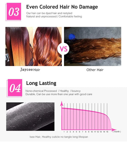 Deep Wave 4 Bundles Deal 12A Brazilian Virgin Human Hair 100% Unprocessed Water Wave Curly Human Hair Extensions Loose Deep Wave