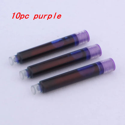 10pc 3.4mm Fountain Pen Ink refill Converter Pump Cartridges Pen ink BLUE color School Office Writing Supplies