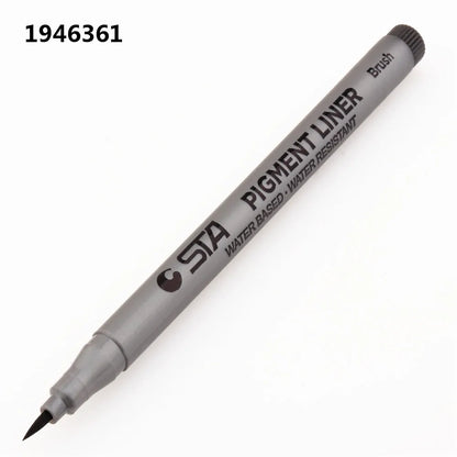 Waterproof STA Art Markers brush pen office  student School Painting Line Drawing Black fine sketch Pens art supplies