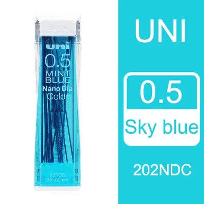 Japan Uni Nano Dia Color 0.5-202NDC Colored Mechanical Pencil Leads Refills 0.5mm Writing Supplies 202NDC Stationery