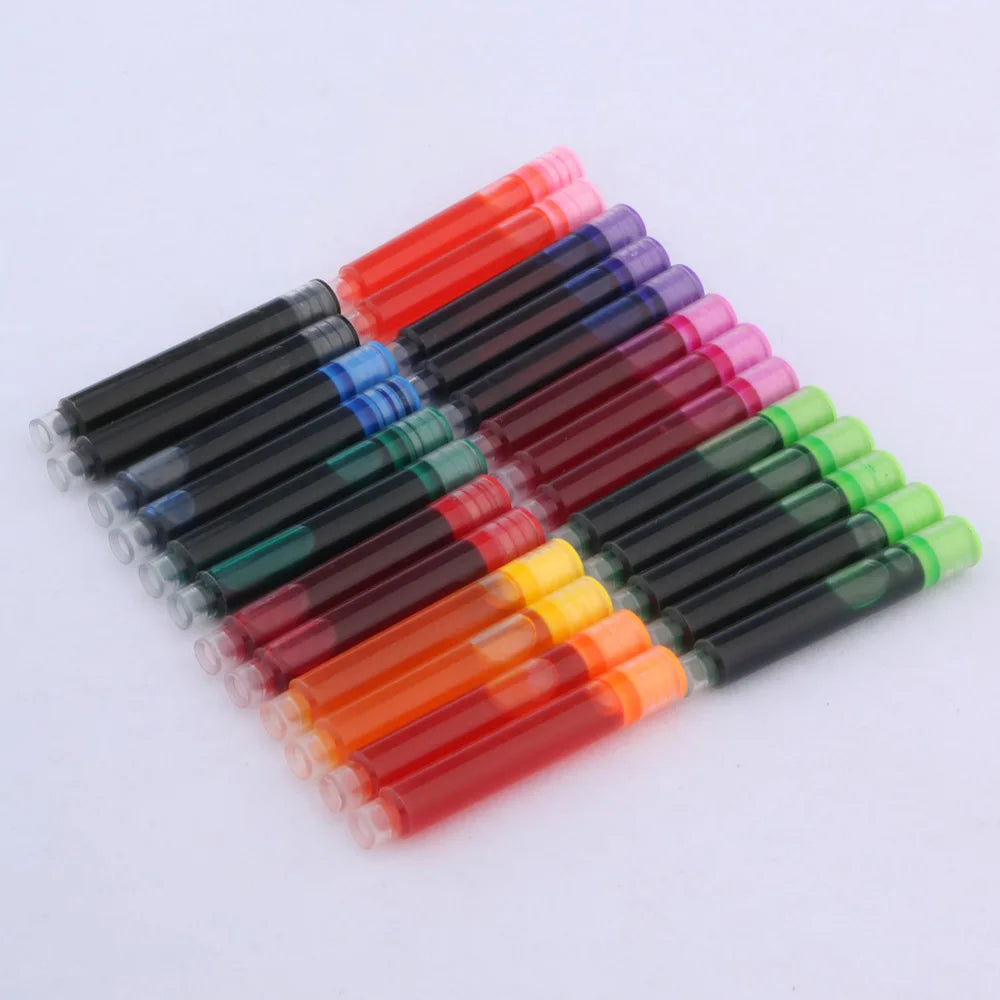 10pc 3.4mm Fountain Pen Ink refill Converter Pump Cartridges Pen ink BLUE color School Office Writing Supplies