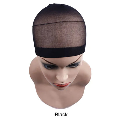 2 pcs/ Pack Wig Caps Hair NetS Weave  Hairnets Wig Nets Stretch Mesh Caps Stocking Caps  for Making Wigs Free Size