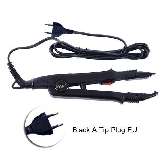 1pc JR-611 A/B/C tip Constant Heat Iron Hair Connectors Hair Extensions Tools  Fusion Iron Wand Iron Melting Tool+EU outlet