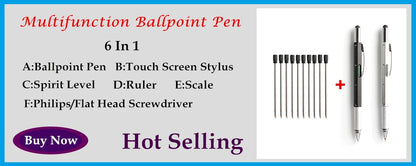 2/6/10/PCS GENKKY Ballpoint Pen Metal Materiall Press Style Ball Pens For School Office Writing Point 0.7mm Ink Color Black Blue