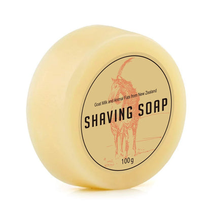 100g Goat Milk Men Beard Shaving Soap Cream Foaming Lather for Men Razor Barber Salon Traditional Man Wet Shaving Tool 3.5OZ