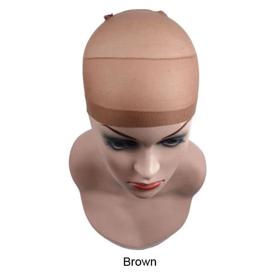2 pcs/ Pack Wig Caps Hair NetS Weave  Hairnets Wig Nets Stretch Mesh Caps Stocking Caps  for Making Wigs Free Size