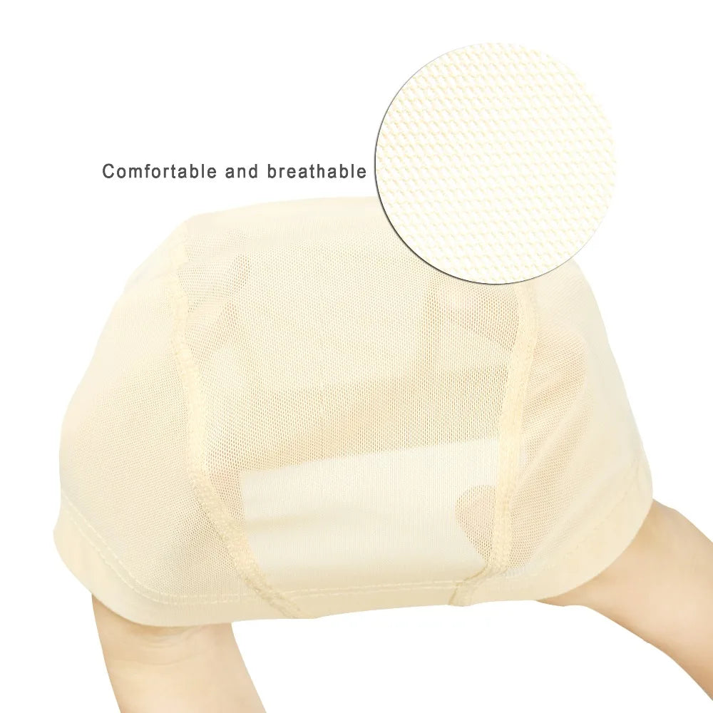 5 Pcs/lots Dome Caps Mesh Caps Wig Caps for Making Wigs Weaving Caps Hair Nets Elastic Nylon Breathable Mesh Hairnets