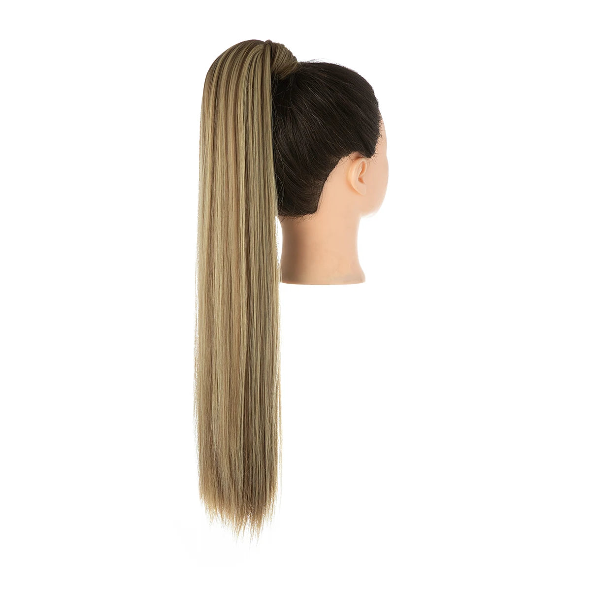 Synthetic Clip in Ponytail Hair Extension Wig Straight Kinky Curly Long Wrap Around Fake Pony Tail Blonde False Afro Hairpiece