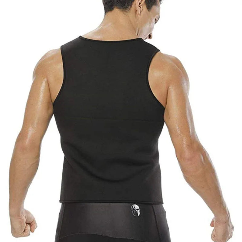 Slimming Shaper Clothes Sweat Vest Fat Burner Body Belt Waist Body Building Tummy Tank Top for Man Weight Loss