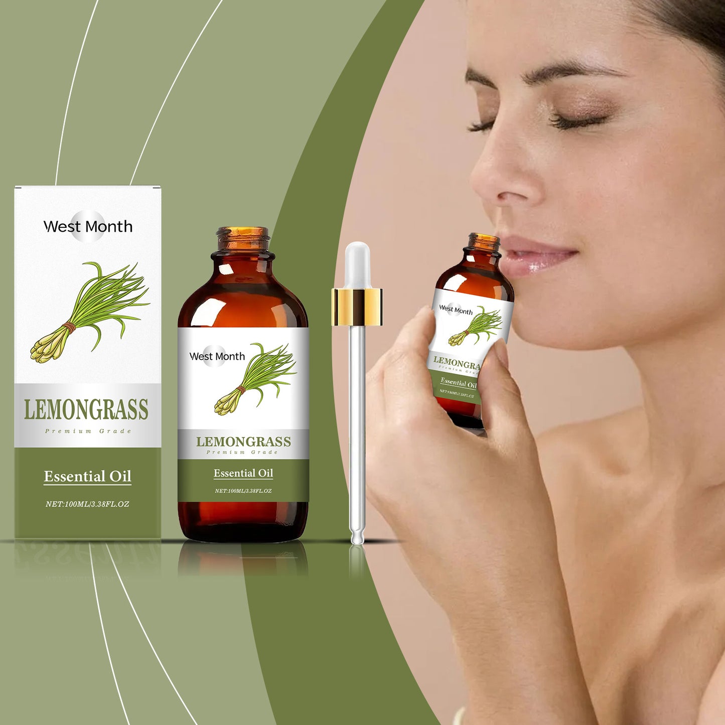 Lemongrass Soothing Essential Oil Moisturizing Brightening Whitening Plant Fragrance Smoothing Refreshing Relaxing Essential Oil