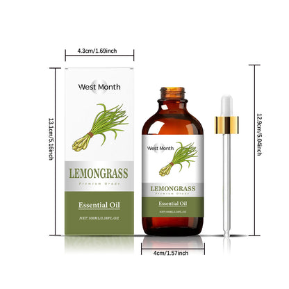 Lemongrass Soothing Essential Oil Moisturizing Brightening Whitening Plant Fragrance Smoothing Refreshing Relaxing Essential Oil