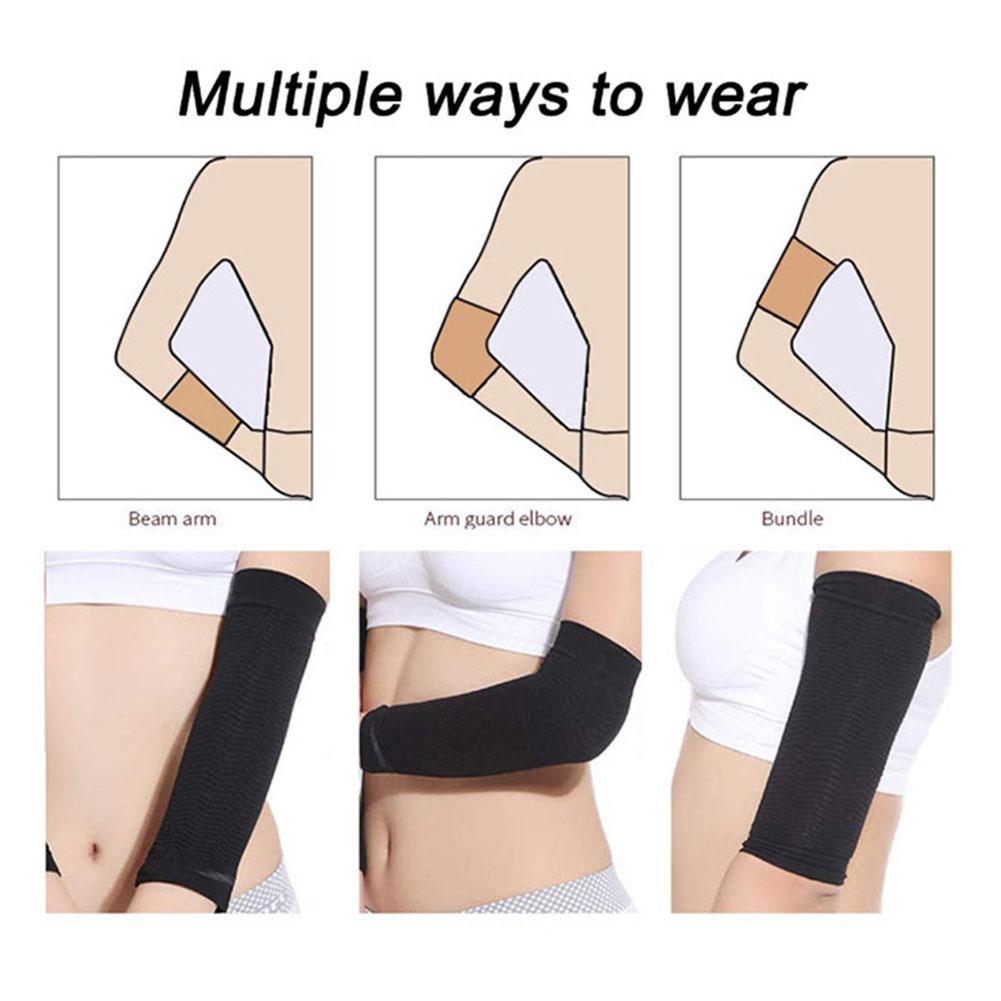 2pcs Arm Sleeve Weight Loss Calories Off Slim Slimming Arm Shaper Massager Sleeve Wrap Weight Loss Fat Burning Running Arm Cover