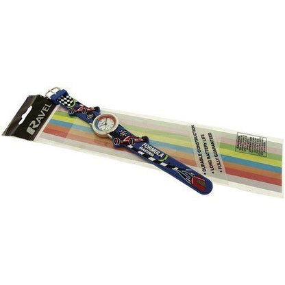 Ravel Children Boys 3D Cartoon Time Teacher Watch Racing Car R1513.31B