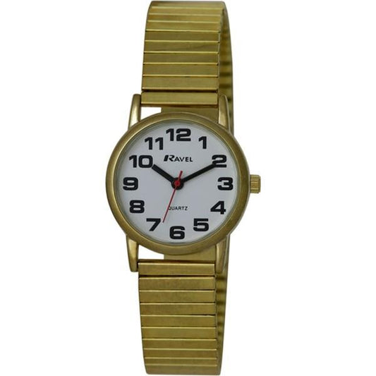 Ravel Ladies Gilt Expander Strap Watch R0208.01.2s