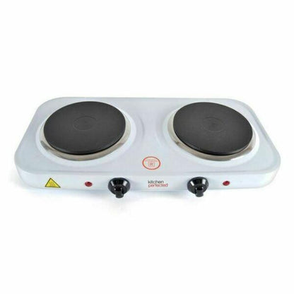 Kitchen Perfected Double Hot Plate E4202WH- White