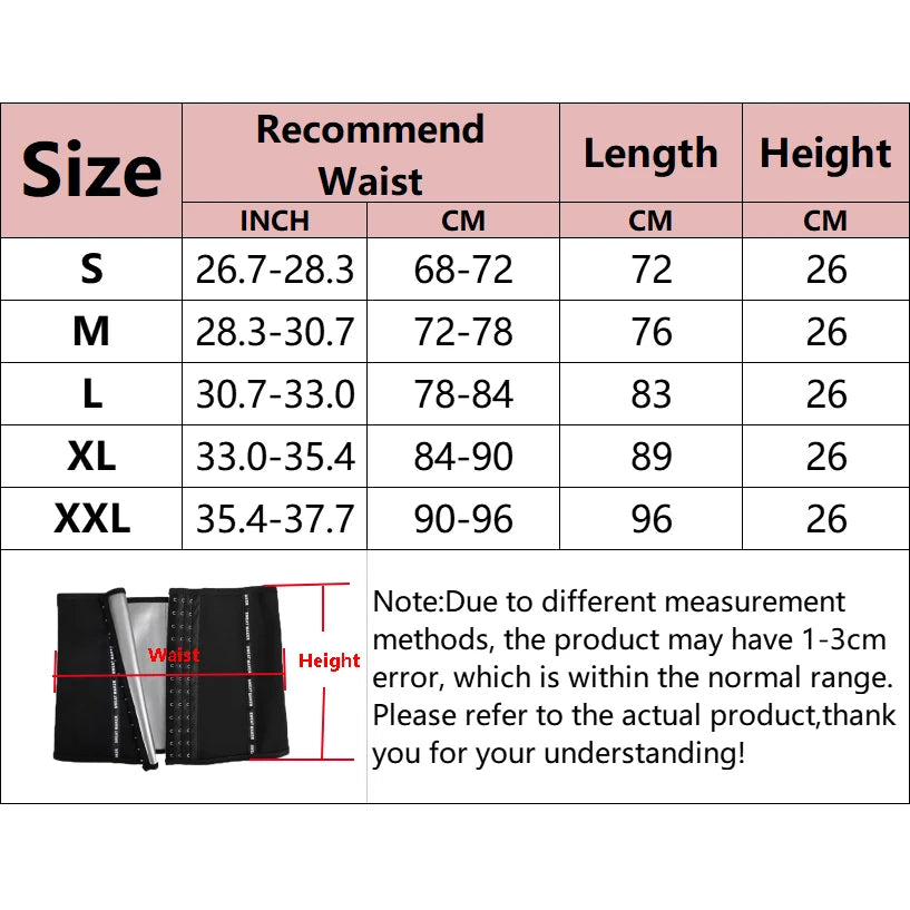 Women Abdominal Fat Burning Waistband Wrap Waist Training Sheath Sports Weight Loss Sweat Wicking Corset Sauna Suits Shaper Faja