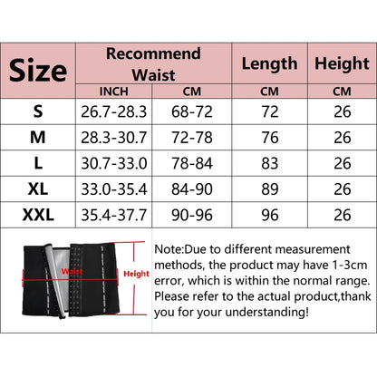 Women Abdominal Fat Burning Waistband Wrap Waist Training Sheath Sports Weight Loss Sweat Wicking Corset Sauna Suits Shaper Faja
